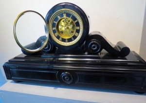 klok-5-2-325 Franse marmeren tafelklok