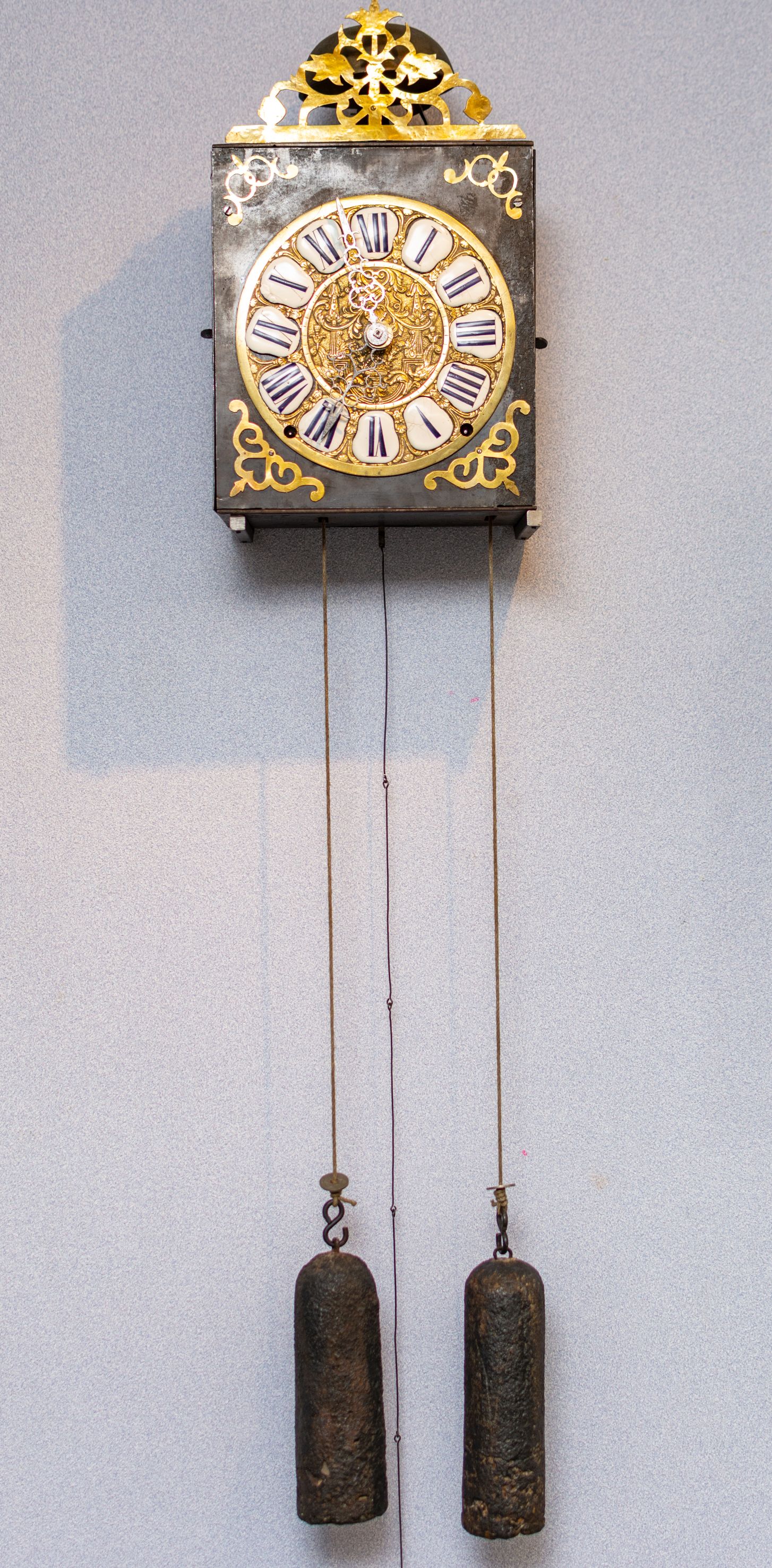 Cartouche Comtoise klok 18e eeuw
